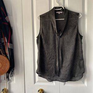Cleo sleeveless blouse with necktie